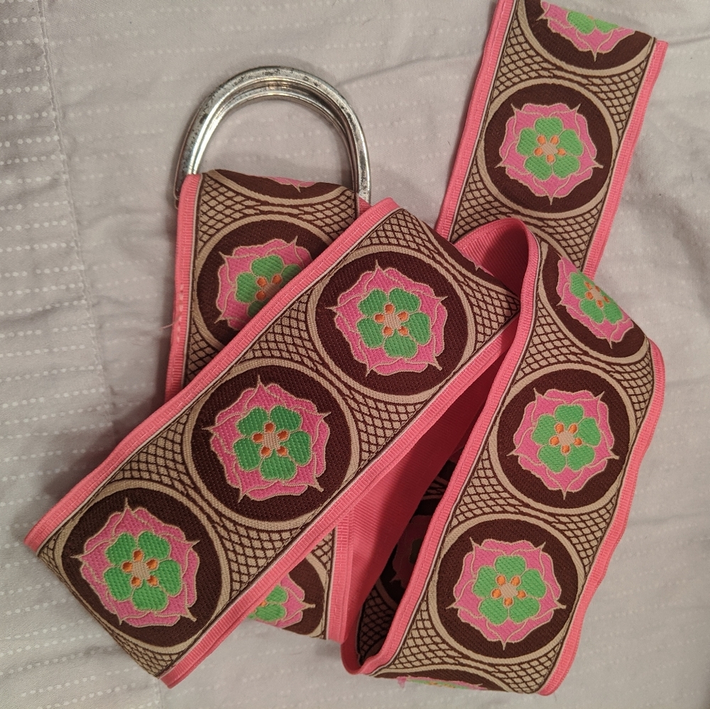 Eliza B. adjustable fabric belt M